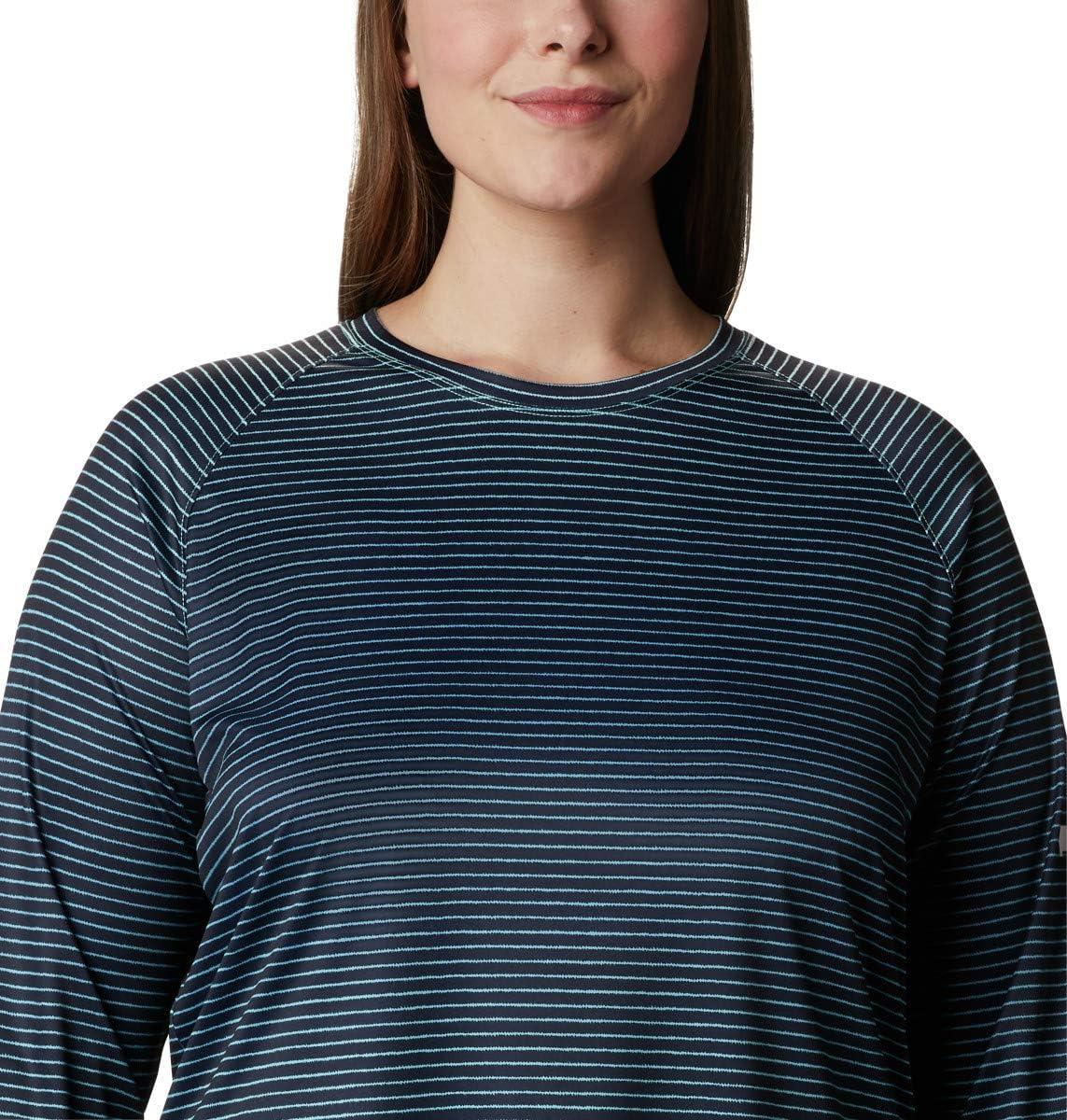 imageColumbia Womens Super Tidal Tee Long SleeveDolphin Wild Stripes Print