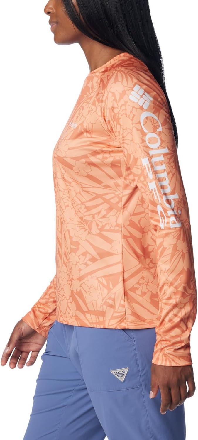 imageColumbia Womens Super Tidal Tee Long SleeveDusty Orange Tropictones