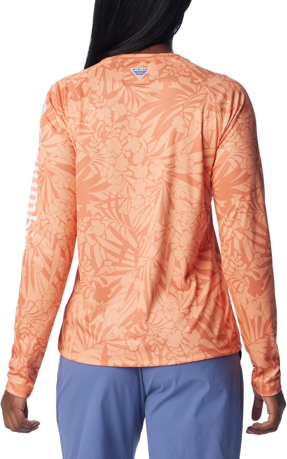 imageColumbia Womens Super Tidal Tee Long SleeveDusty Orange Tropictones