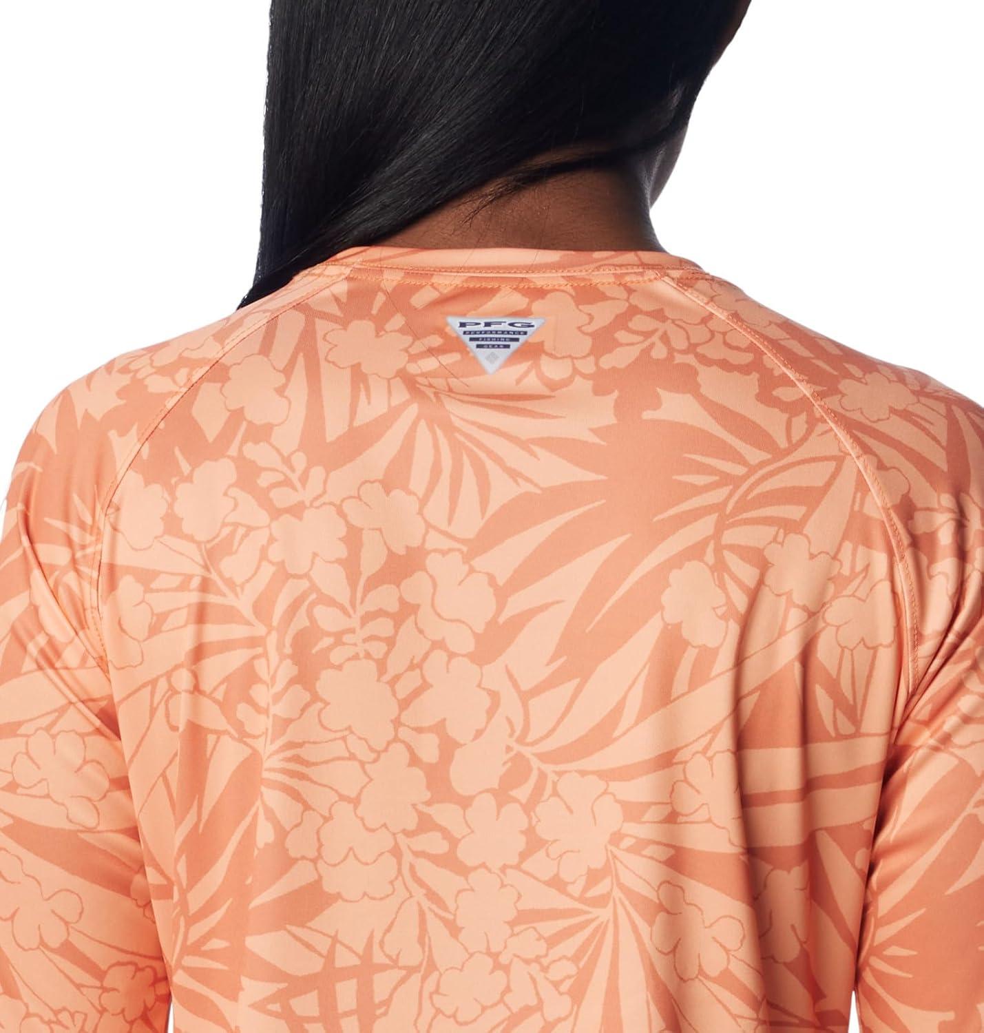 imageColumbia Womens Super Tidal Tee Long SleeveDusty Orange Tropictones