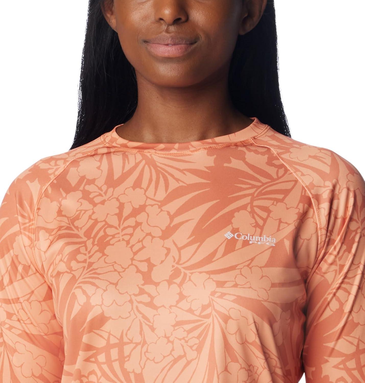 imageColumbia Womens Super Tidal Tee Long SleeveDusty Orange Tropictones