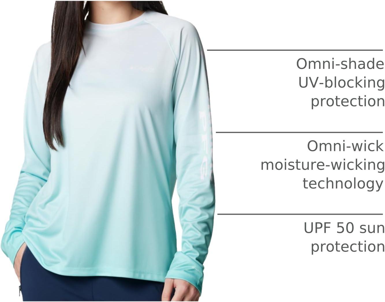 imageColumbia Womens Super Tidal Tee Long SleeveGulf Stream Basic Gradient