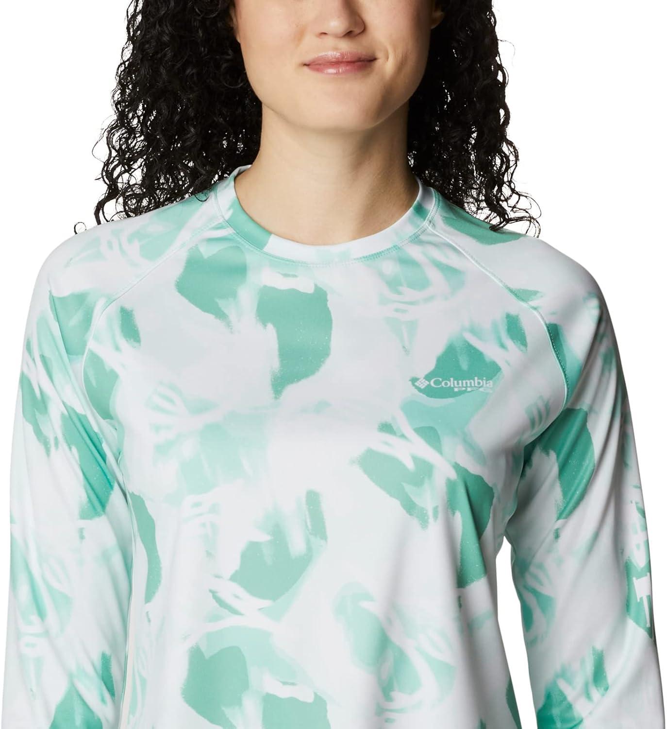 imageColumbia Womens Super Tidal Tee Long SleeveKelpAuroras Print