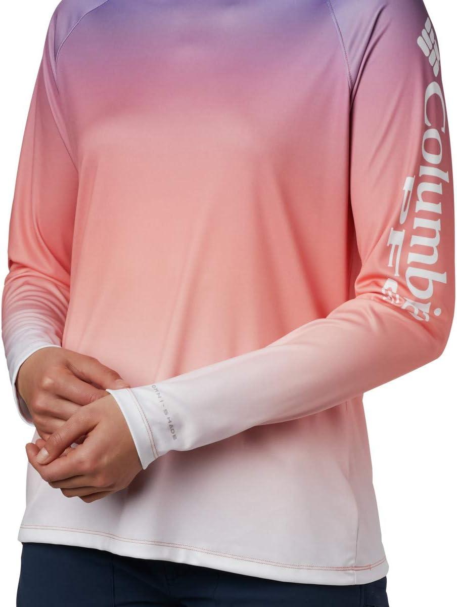 imageColumbia Womens Super Tidal Tee Long SleeveLychee Gradient