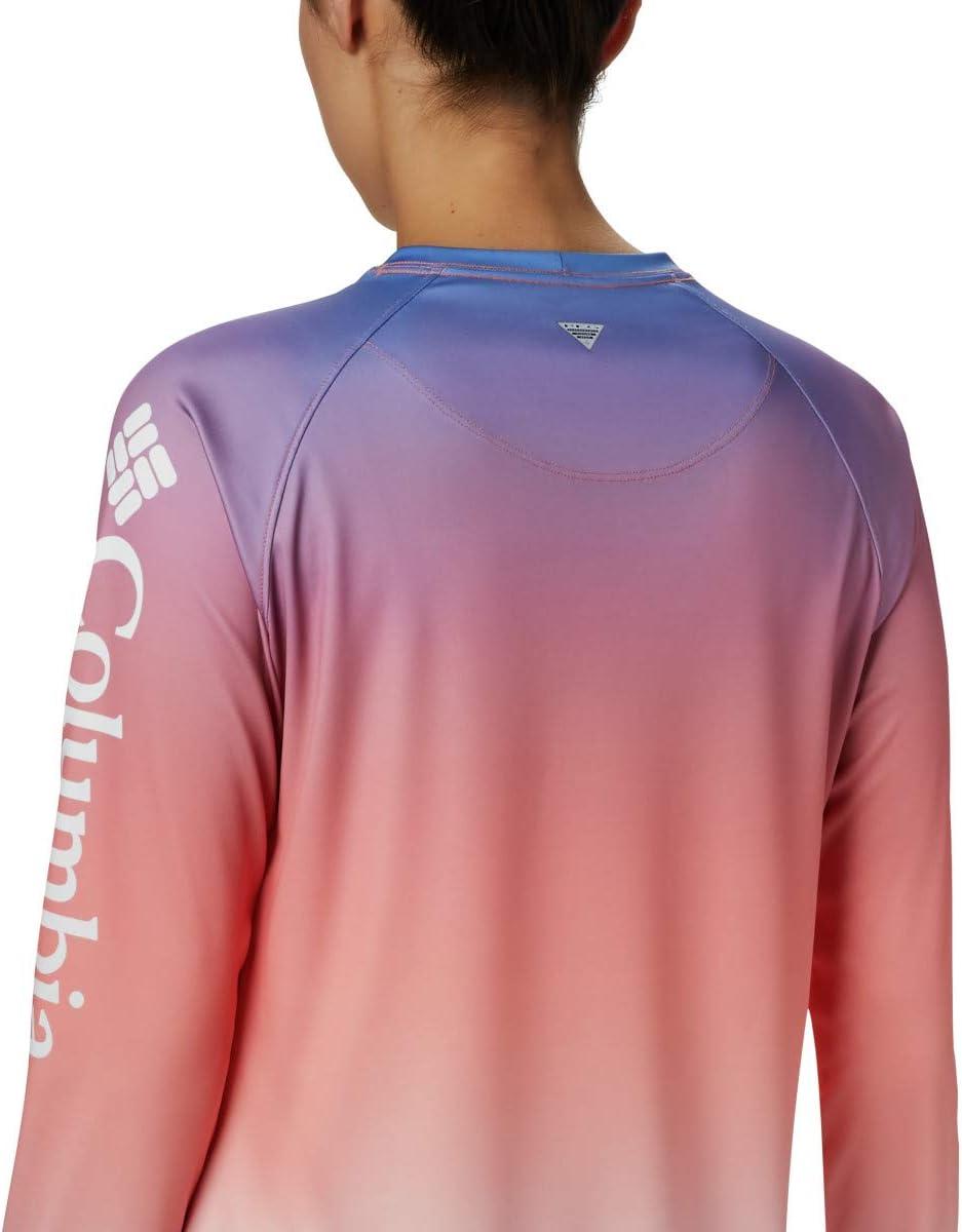 imageColumbia Womens Super Tidal Tee Long SleeveLychee Gradient