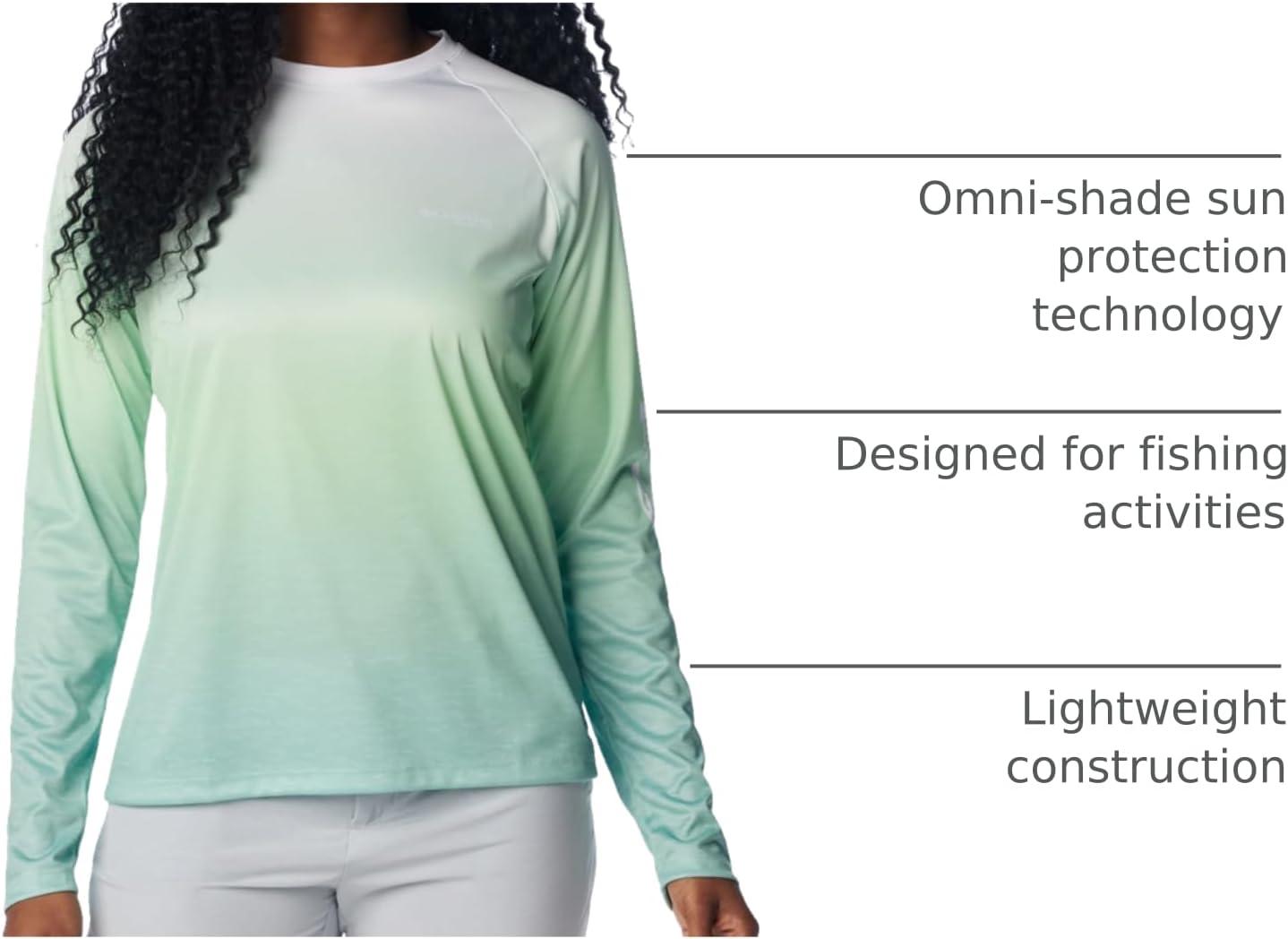 imageColumbia Womens Super Tidal Tee Long SleeveNew Mint Gradient Scalefade