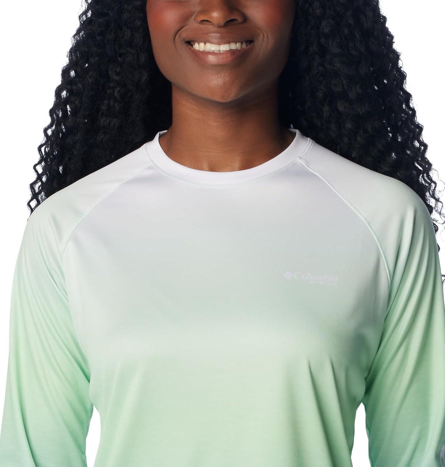 imageColumbia Womens Super Tidal Tee Long SleeveNew Mint Gradient Scalefade