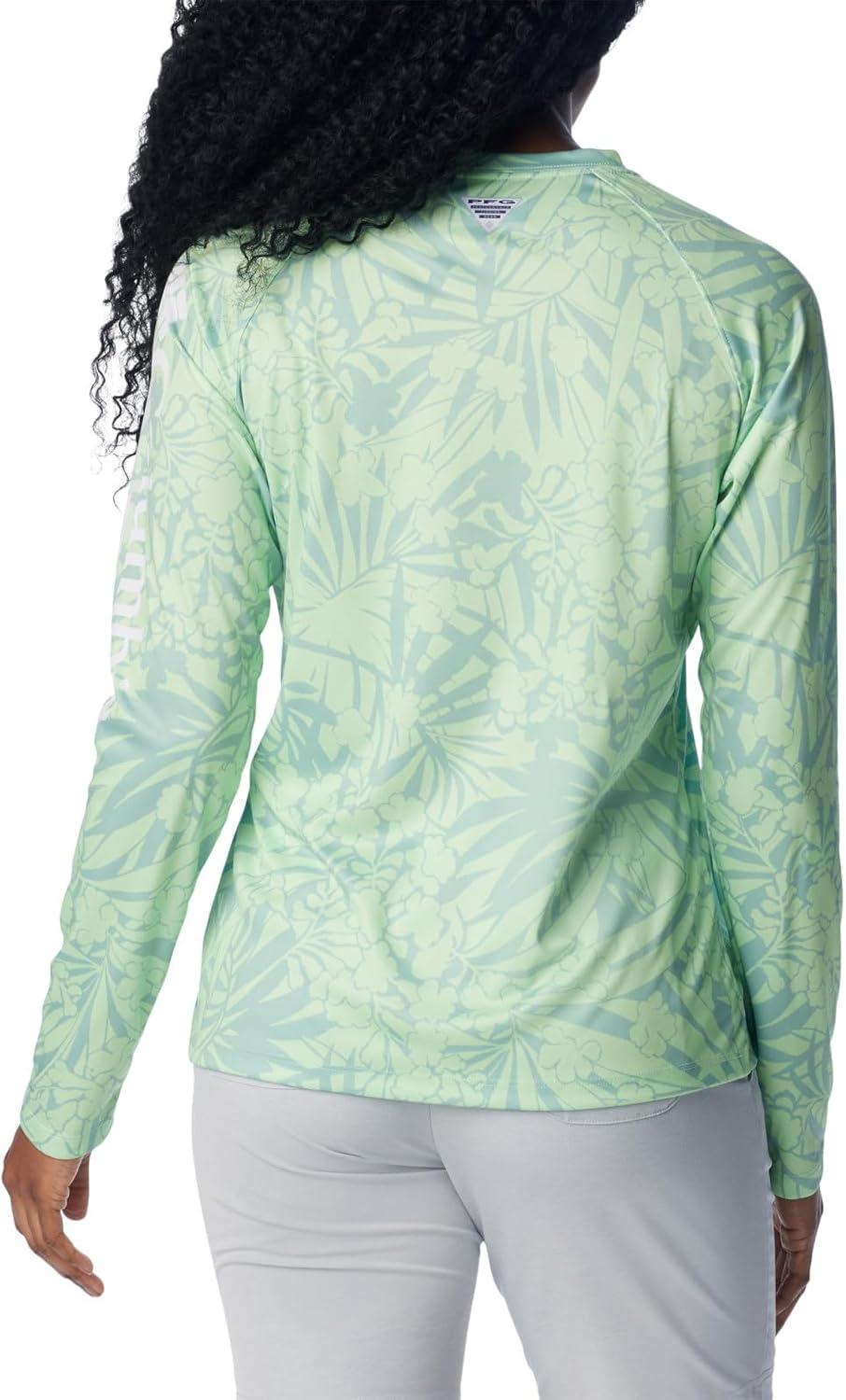 imageColumbia Womens Super Tidal Tee Long SleeveNew Mint Tropictones