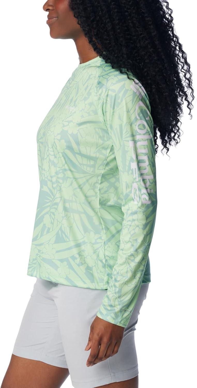 imageColumbia Womens Super Tidal Tee Long SleeveNew Mint Tropictones