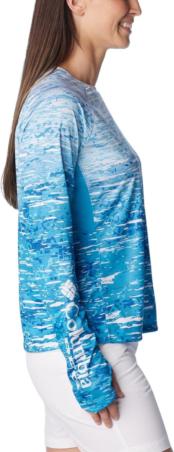 imageColumbia Womens Super Tidal Tee Long SleeveOcean Blue Digiscale Fade