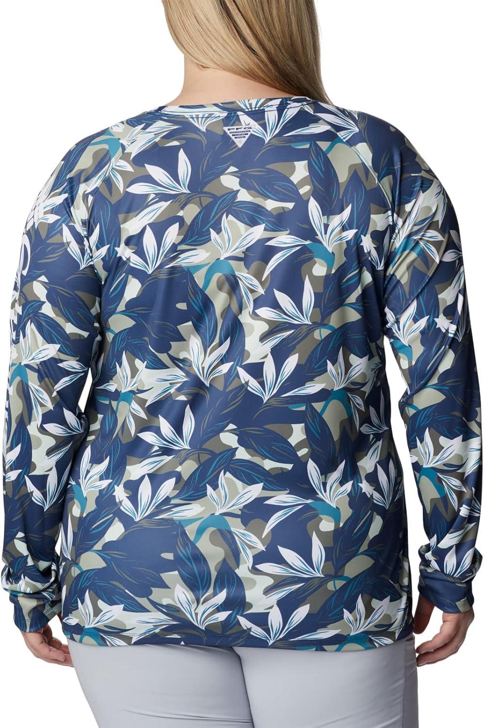imageColumbia Womens Super Tidal Tee Long SleeveSafari Hidden Paradise