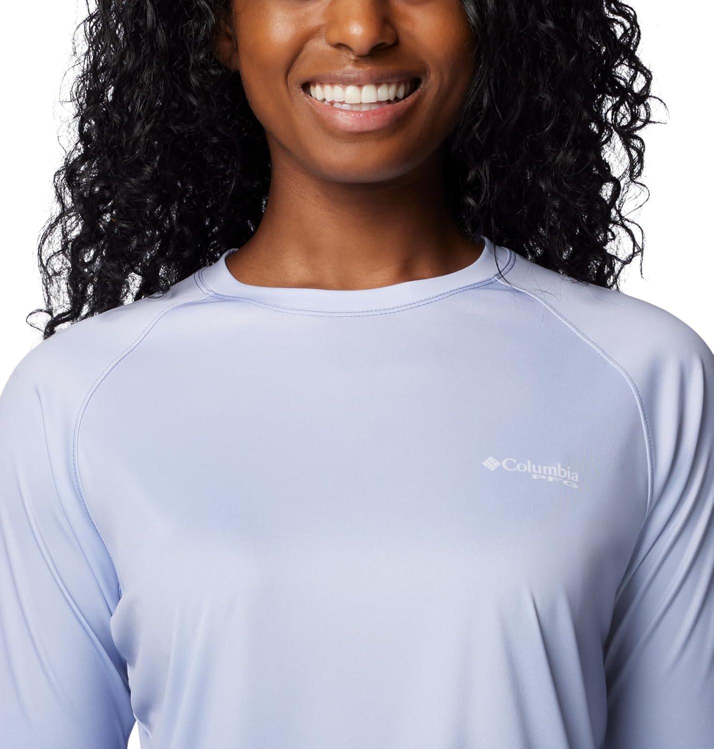 imageColumbia Womens Super Tidal Tee Long SleeveSnowdrift Basic Gradient