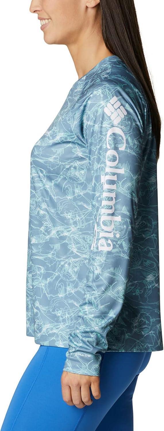imageColumbia Womens Super Tidal Tee Long SleeveStorm Contour Fish
