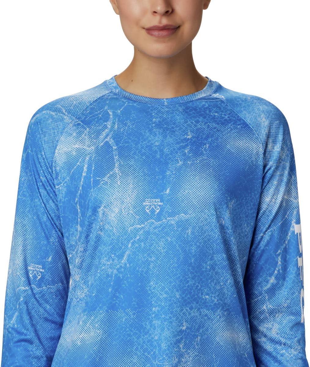 imageColumbia Womens Super Tidal Tee Long SleeveStormy Blue Mako Print