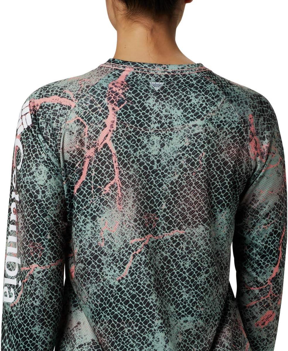 imageColumbia Womens Super Tidal Tee Long SleeveTiki Pink Mako Print