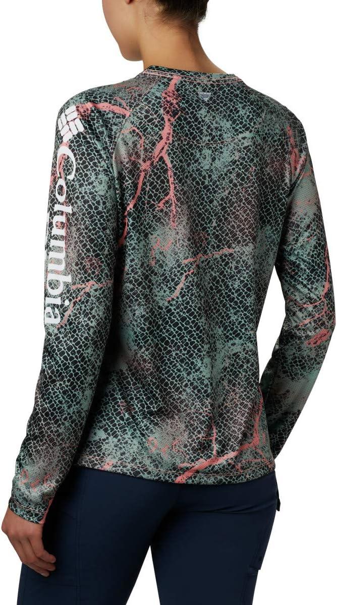 imageColumbia Womens Super Tidal Tee Long SleeveTiki Pink Mako Print