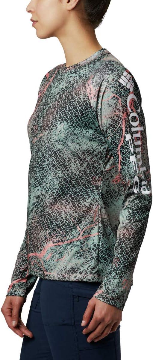 imageColumbia Womens Super Tidal Tee Long SleeveTiki Pink Mako Print