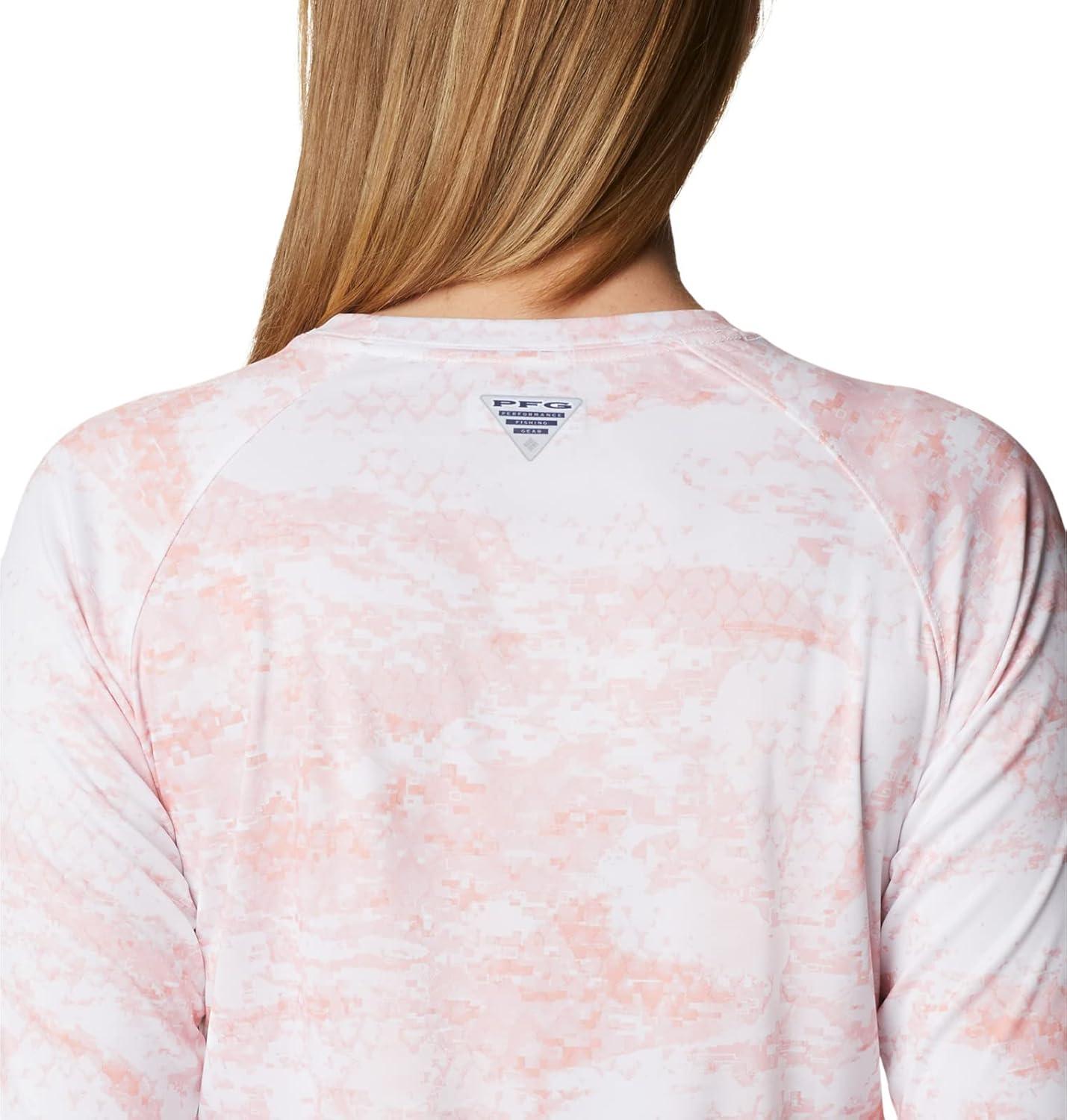 imageColumbia Womens Super Tidal Tee Long SleeveTiki Pink Pfg Camo Print