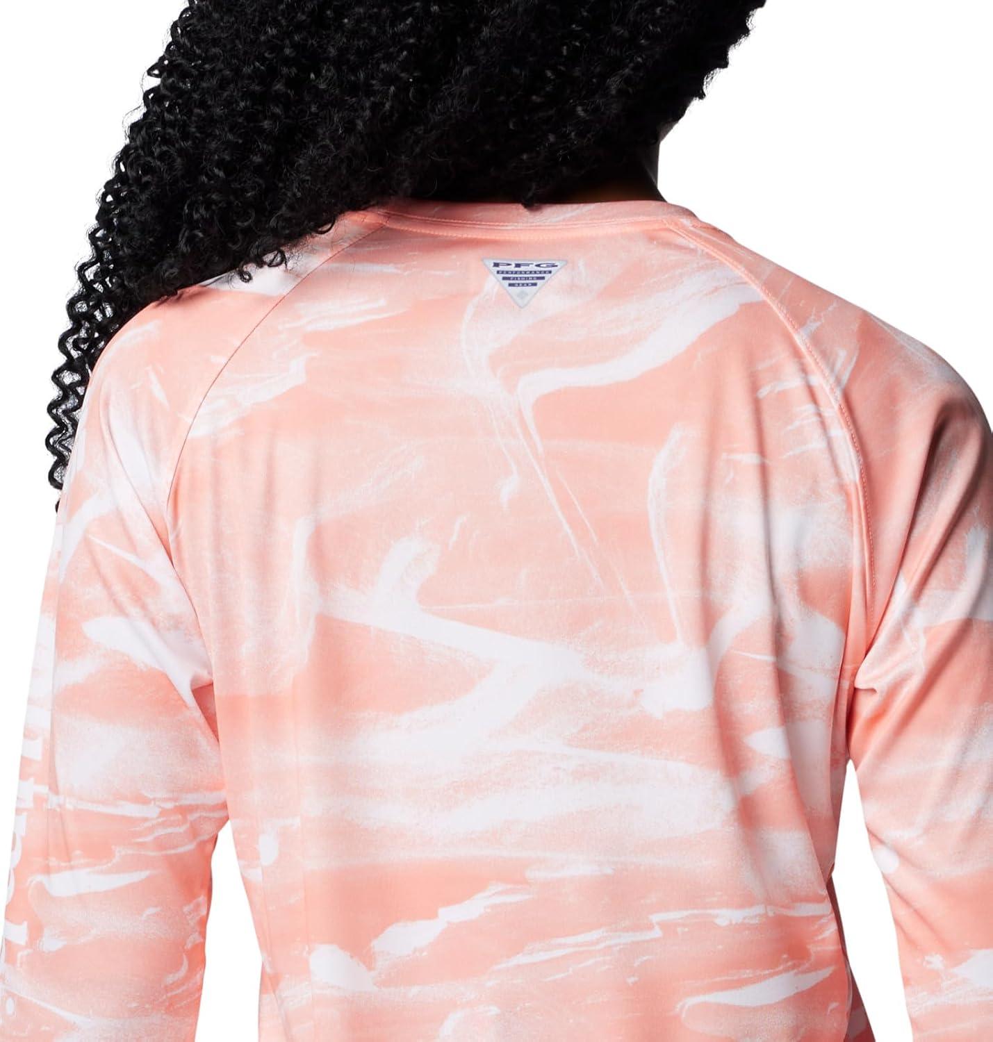 imageColumbia Womens Super Tidal Tee Long SleeveTiki Pink Undulating