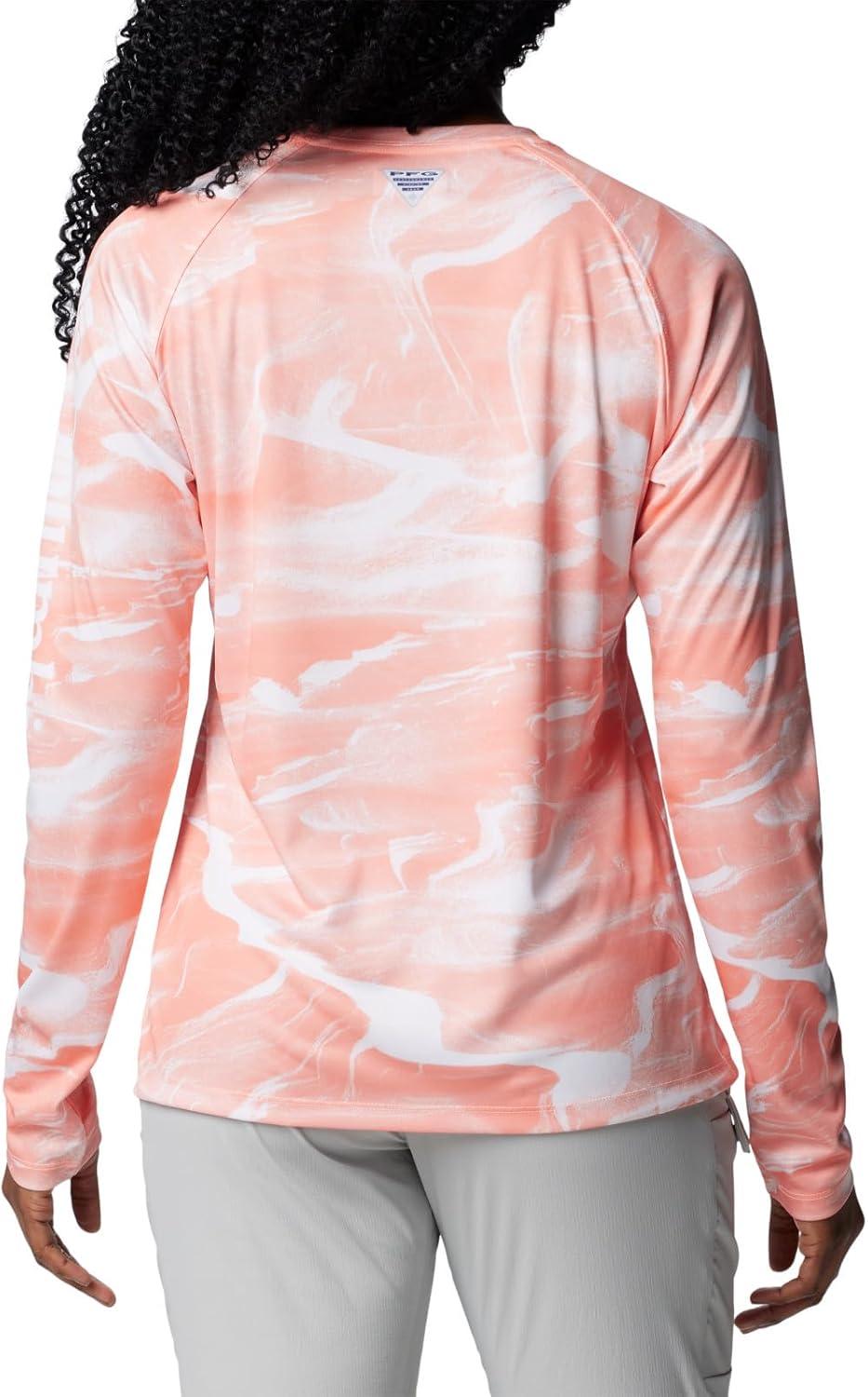 imageColumbia Womens Super Tidal Tee Long SleeveTiki Pink Undulating