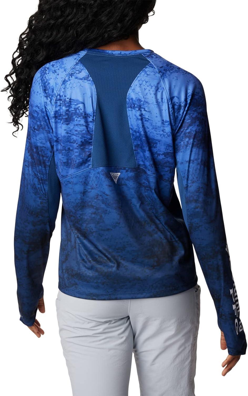 imageColumbia Womens Super Tidal Tee Long SleeveViolet Sea Camo Gradient