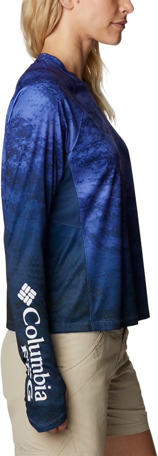 imageColumbia Womens Super Tidal Tee Long SleeveViolet Sea Camo Gradient