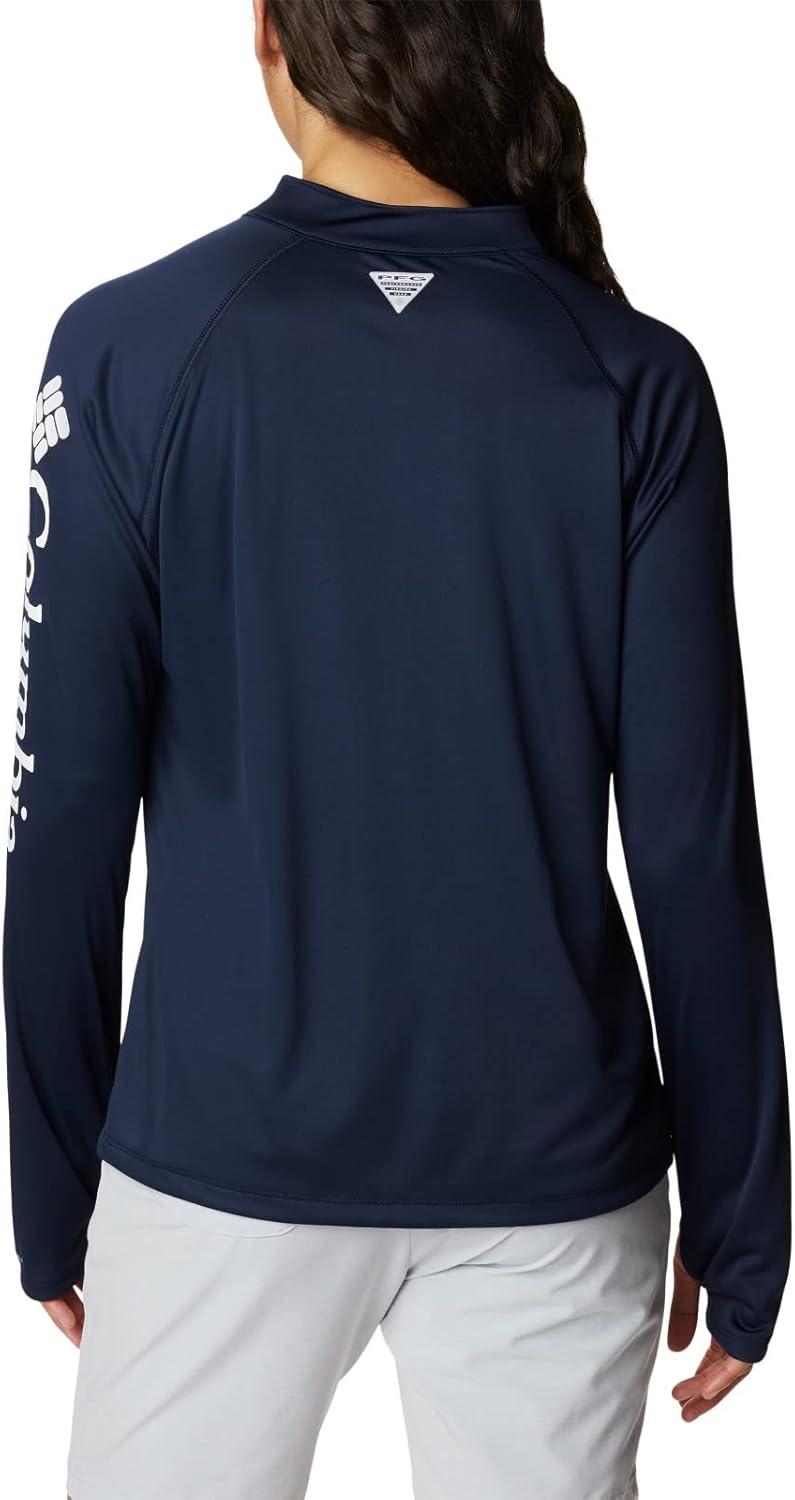 imageColumbia Womens Tidal Tee 14 ZipCollegiate NavyWhite Logo
