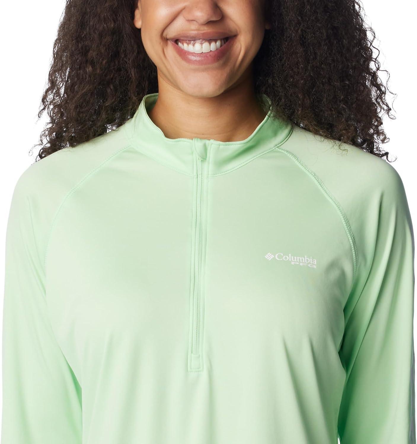 imageColumbia Womens Tidal Tee 14 ZipKey WestWhite Logo
