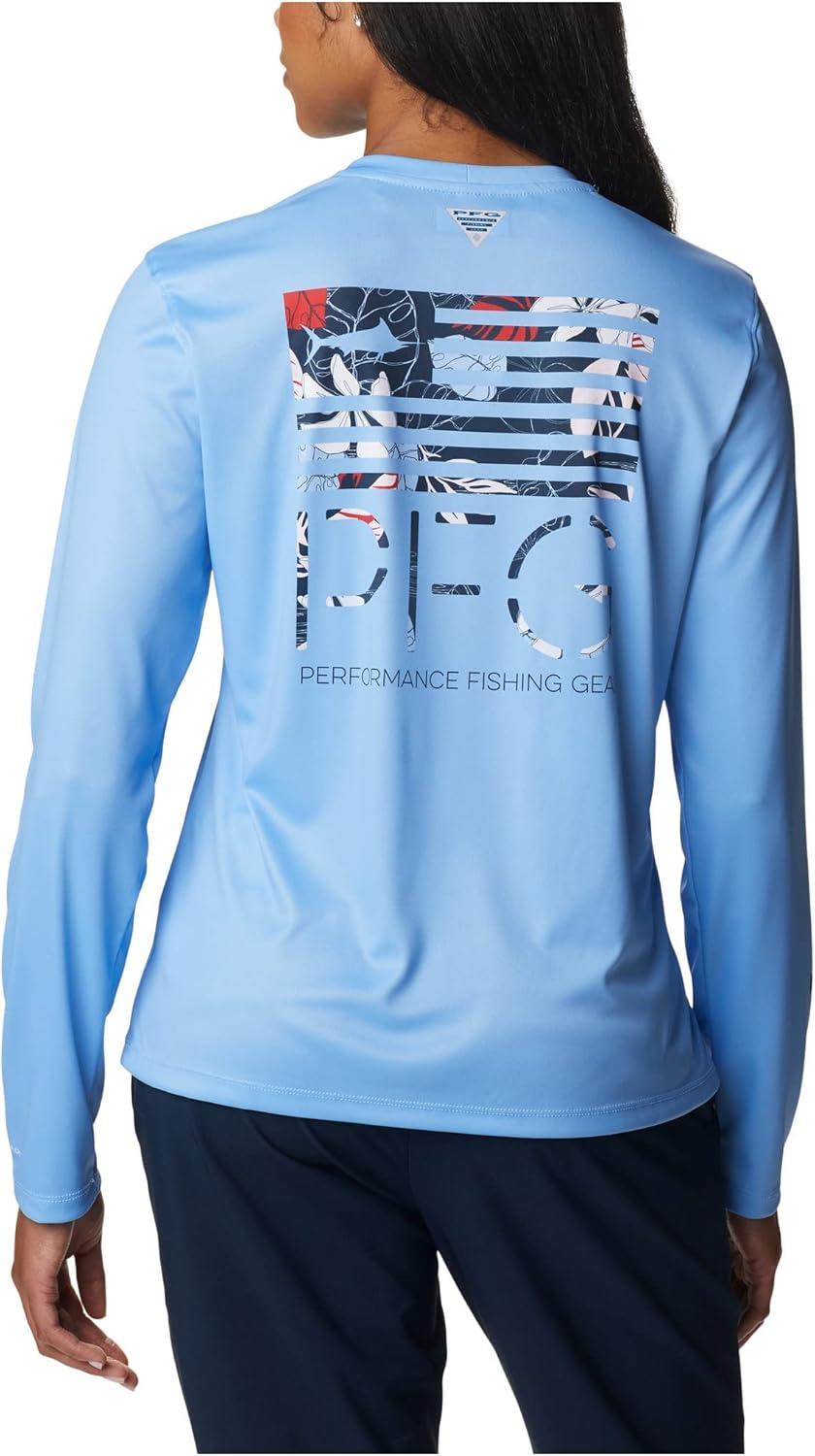 imageColumbia Womens Tidal Tee PFG Fish Star Long SleeveAgate BlueFish Star Tropamix