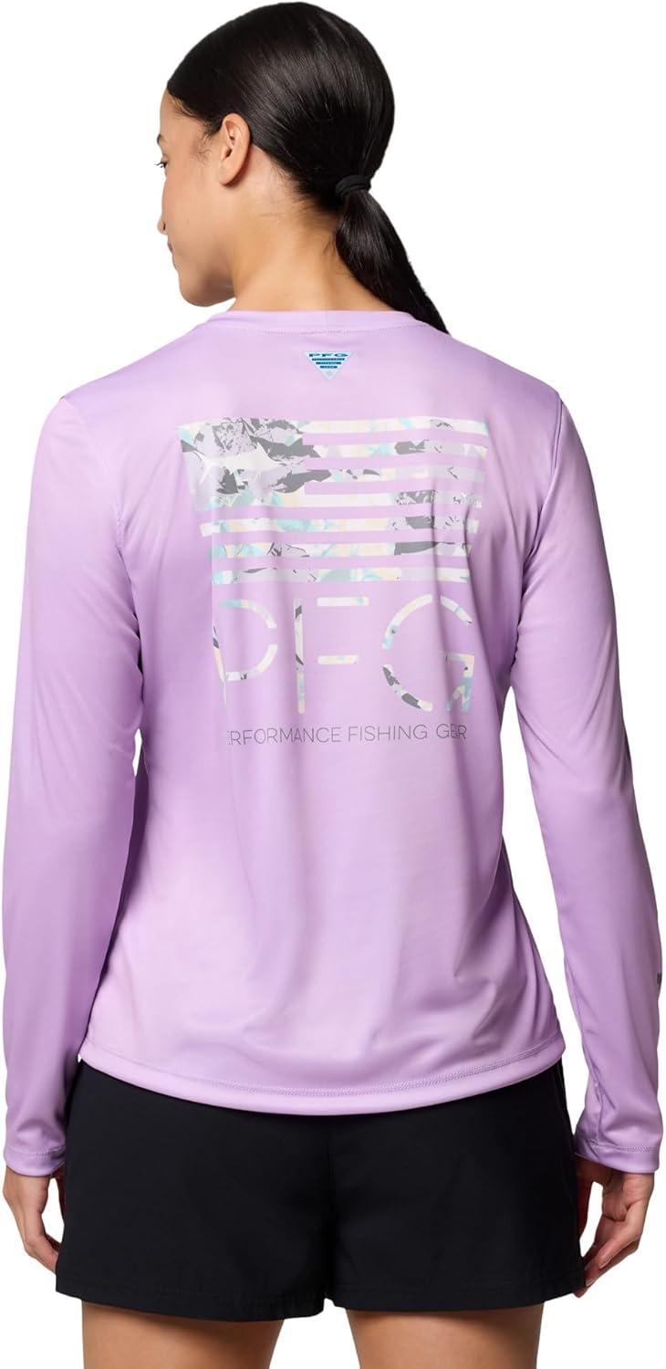 imageColumbia Womens Tidal Tee PFG Fish Star Long SleeveHydrangeaFish Star Marlin Floracamo