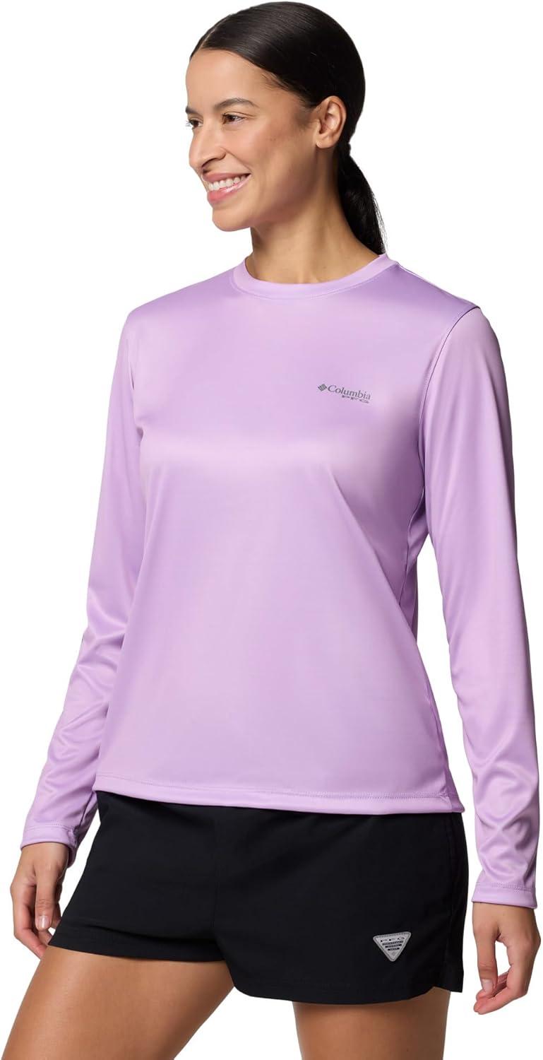 imageColumbia Womens Tidal Tee PFG Fish Star Long SleeveHydrangeaFish Star Marlin Floracamo