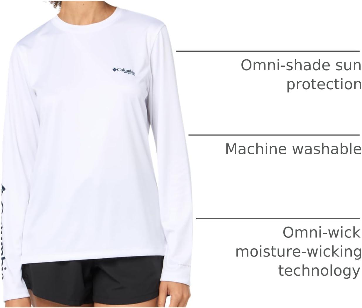 imageColumbia Womens Tidal Tee PFG Fish Star Long SleeveWhiteFish Star Americana
