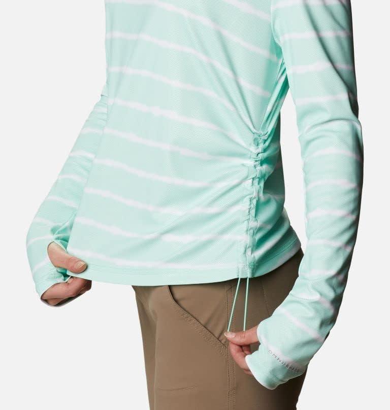 imageColumbia Womens W Sun Deflector Summerdry Ls ShirtMint Cay Tie Dye Stripe
