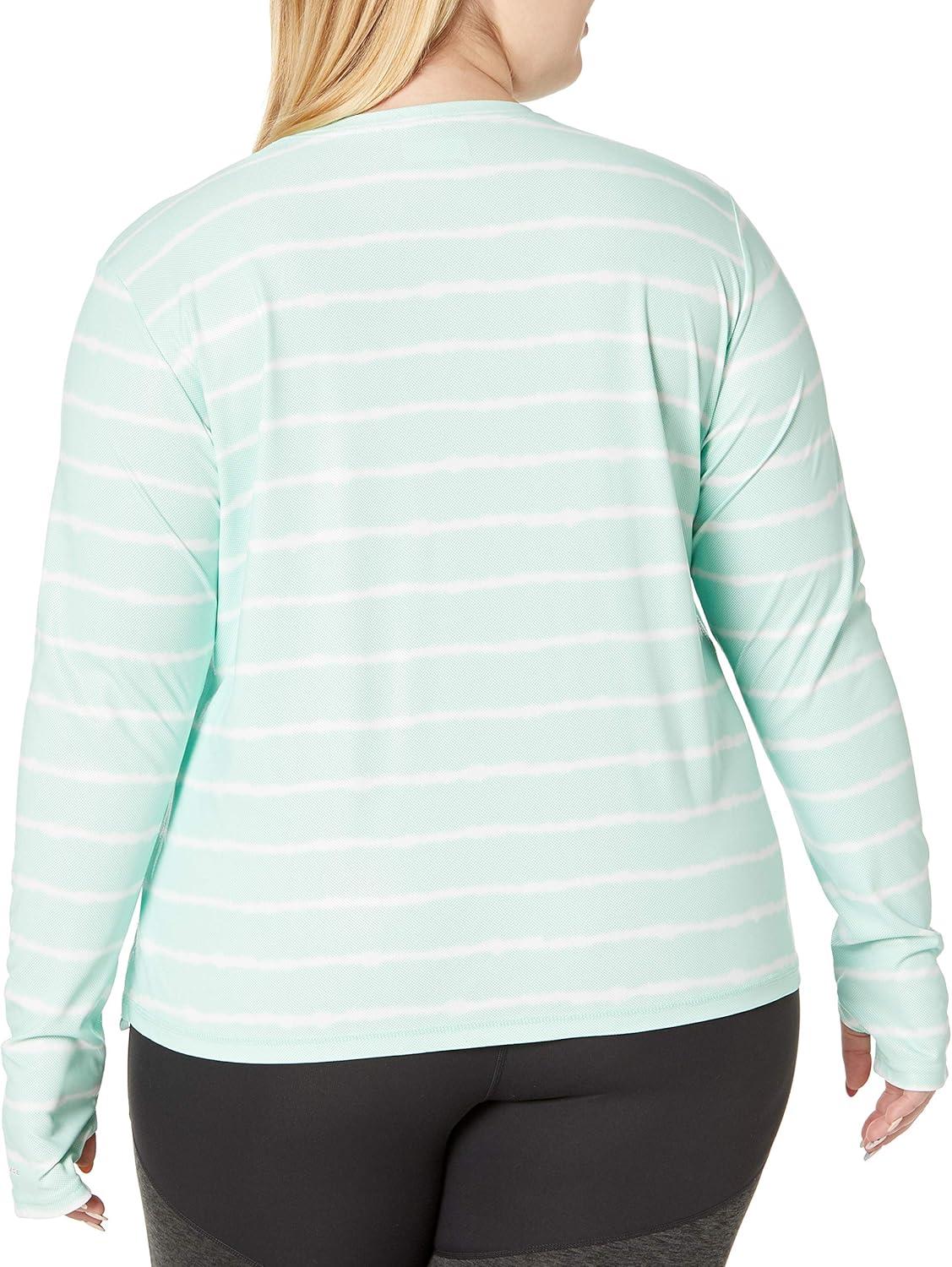 imageColumbia Womens W Sun Deflector Summerdry Ls ShirtMint Cay Tie Dye Stripe