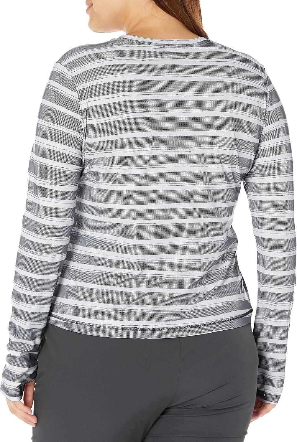 imageColumbia Womens W Sun Deflector Summerdry Ls ShirtNocturnal Brush Stripe