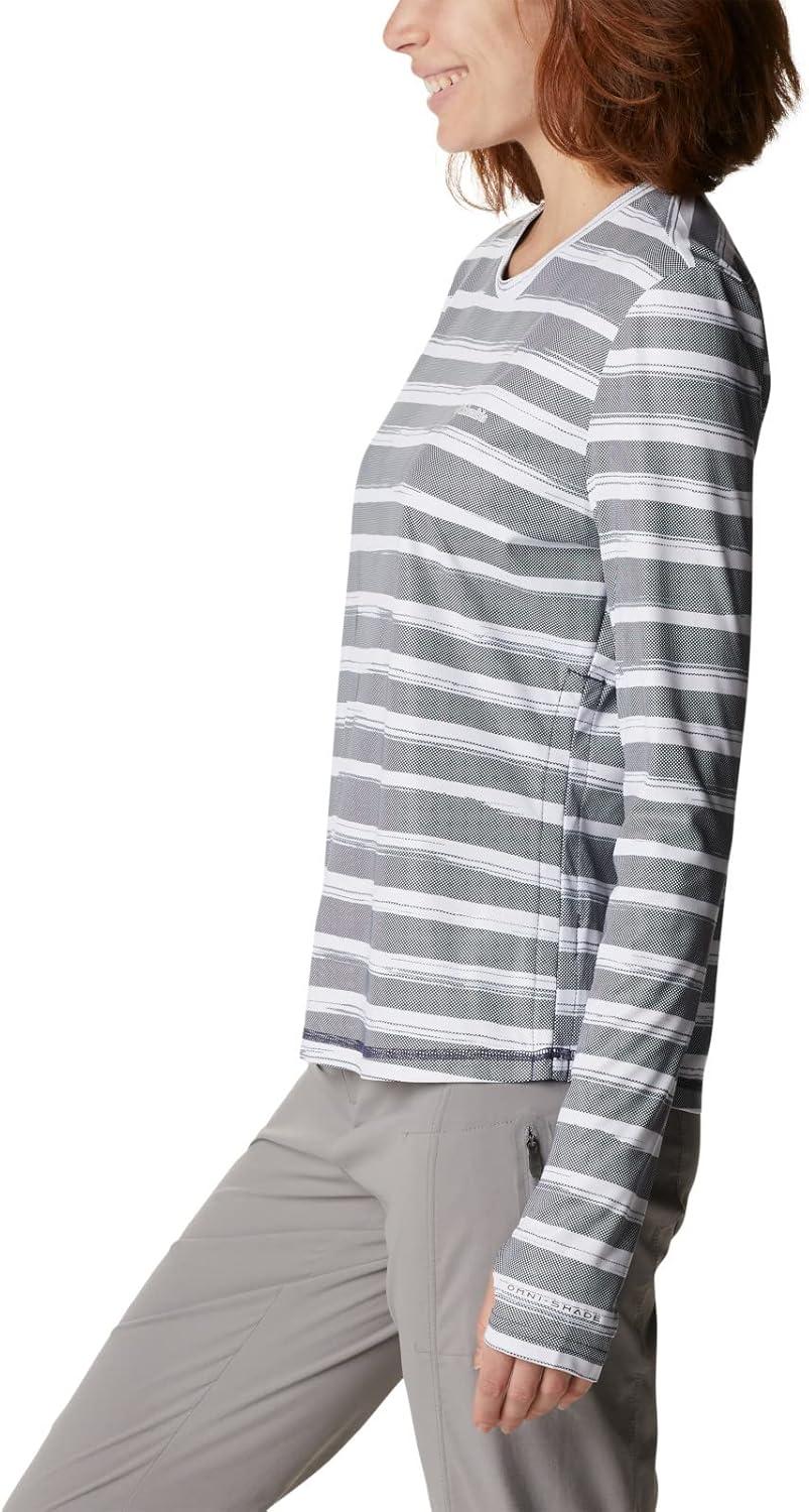 imageColumbia Womens W Sun Deflector Summerdry Ls ShirtNocturnal Brush Stripe