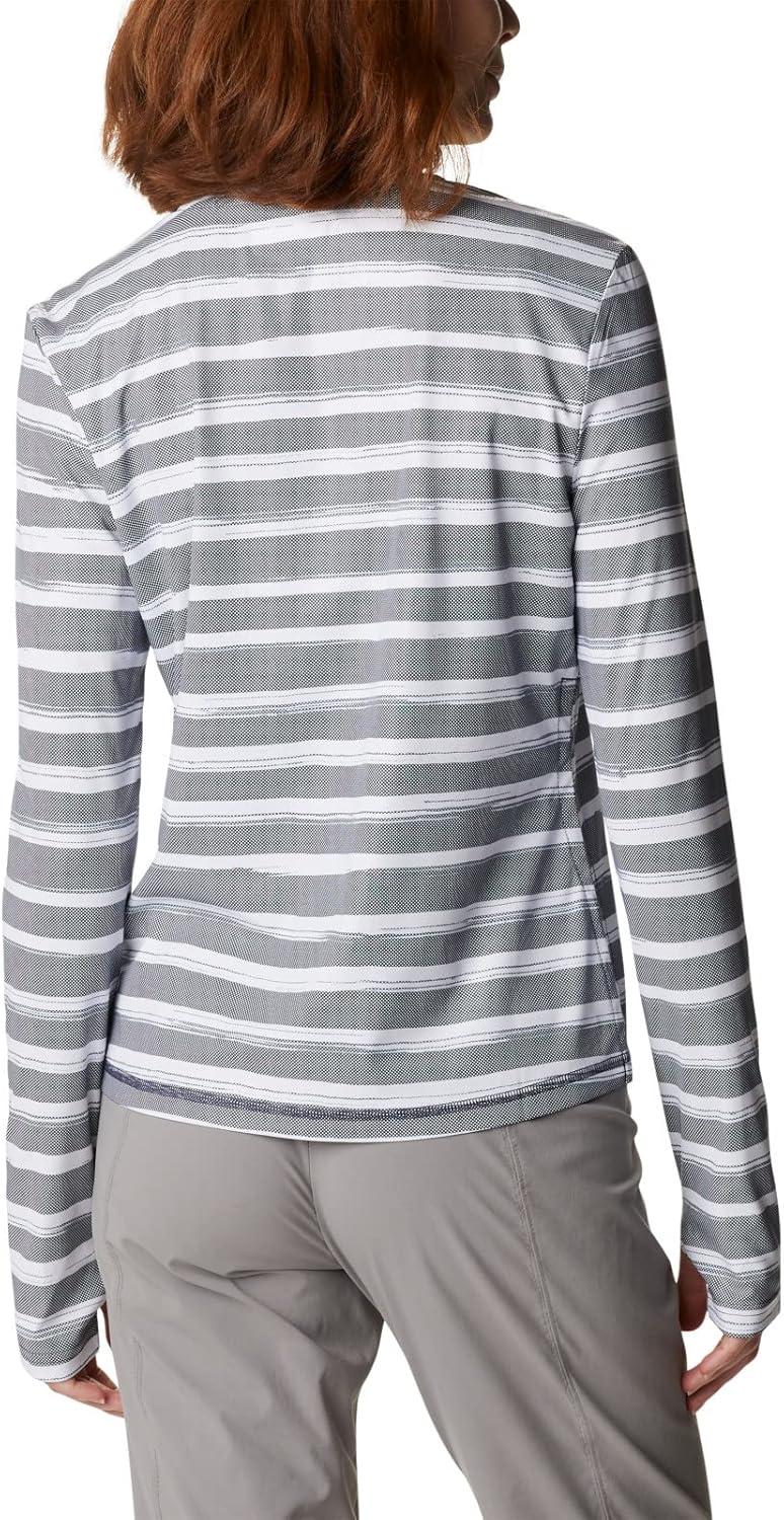 imageColumbia Womens W Sun Deflector Summerdry Ls ShirtNocturnal Brush Stripe