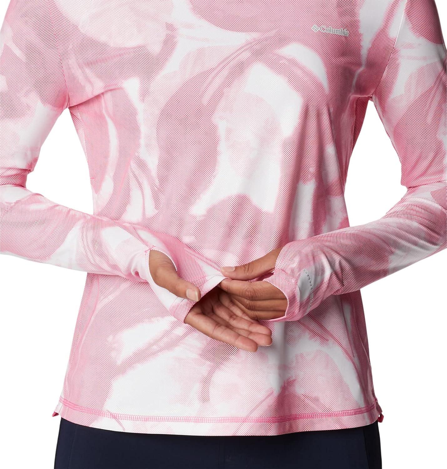 imageColumbia Womens W Sun Deflector Summerdry Ls ShirtWild GeraniumBloomdye
