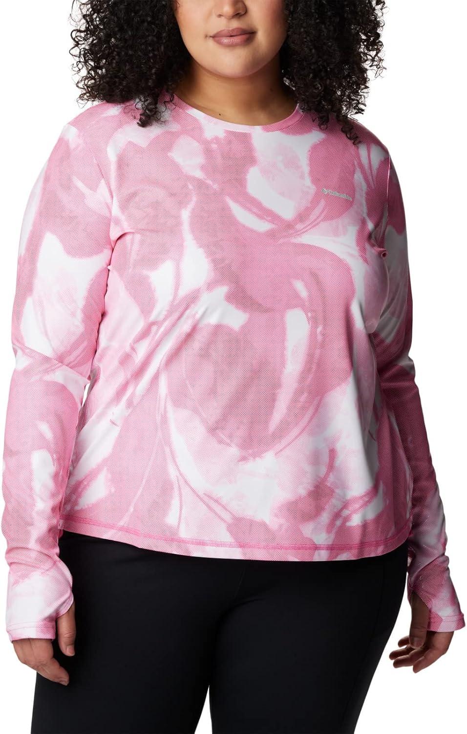 imageColumbia Womens W Sun Deflector Summerdry Ls ShirtWild GeraniumBloomdye