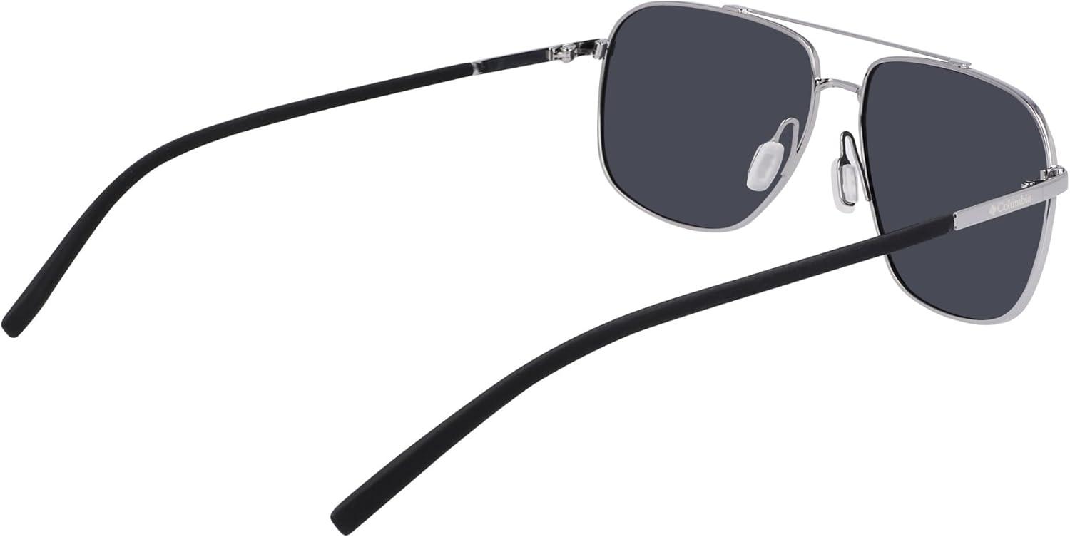 imageColumbia mens Mist Trail Pilot SunglassesShiny GunmetalSilver Mirror Lens