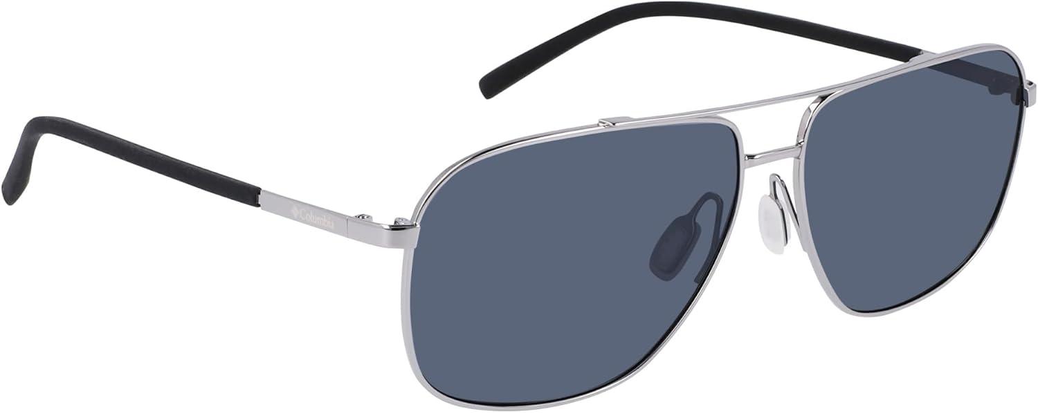 imageColumbia mens Mist Trail Pilot SunglassesShiny GunmetalSilver Mirror Lens