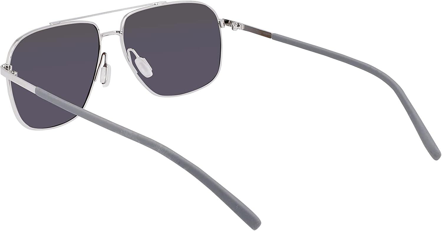 imageColumbia mens Mist Trail Pilot SunglassesShiny SilverBlue Revo Lens