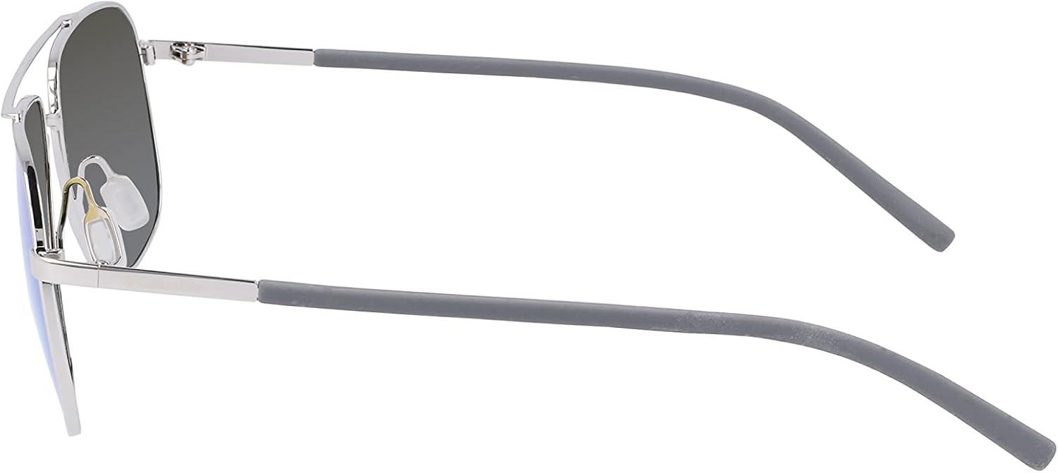 imageColumbia mens Mist Trail Pilot SunglassesShiny SilverBlue Revo Lens