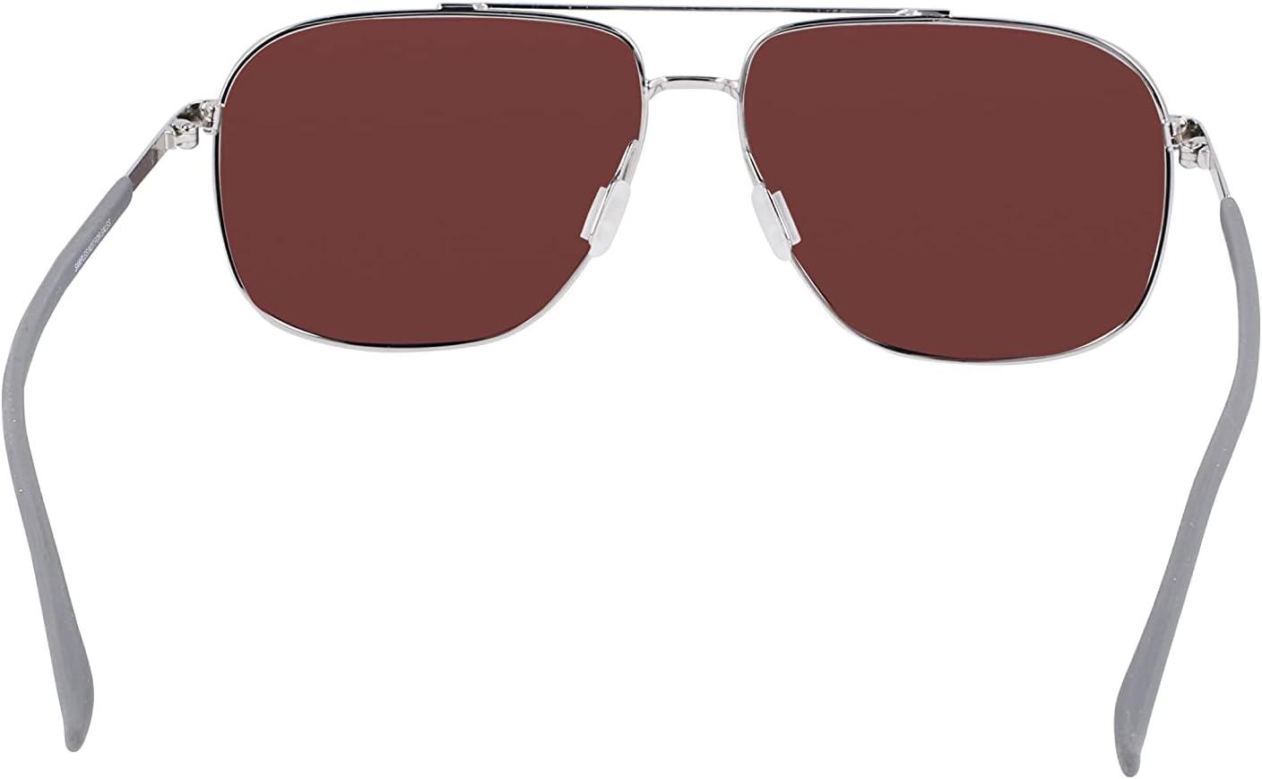 imageColumbia mens Mist Trail Pilot SunglassesShiny SilverBlue Revo Lens