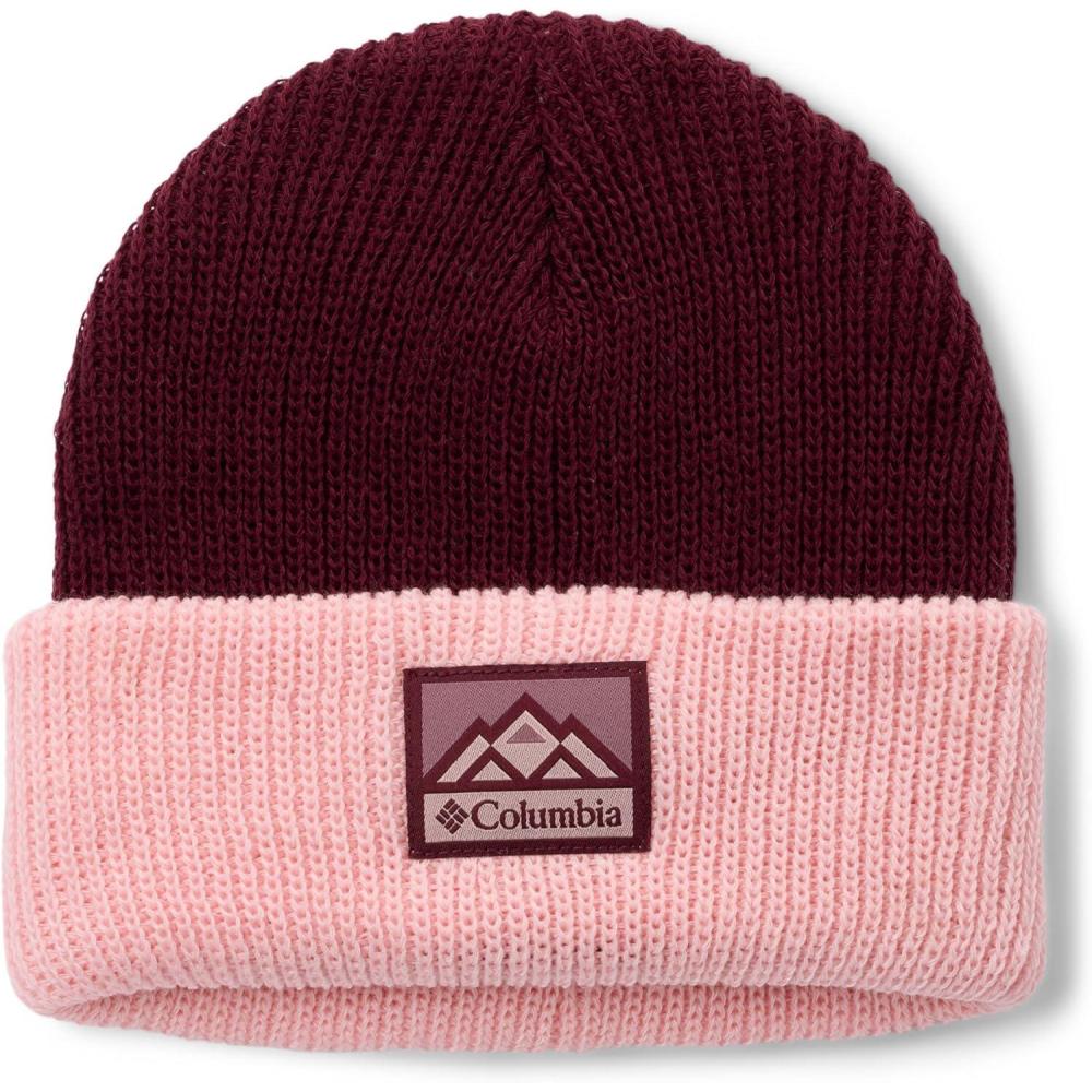 imageColumbia Big Boys Youth Winter Worn BeanieRich WineSatin PinkMountains