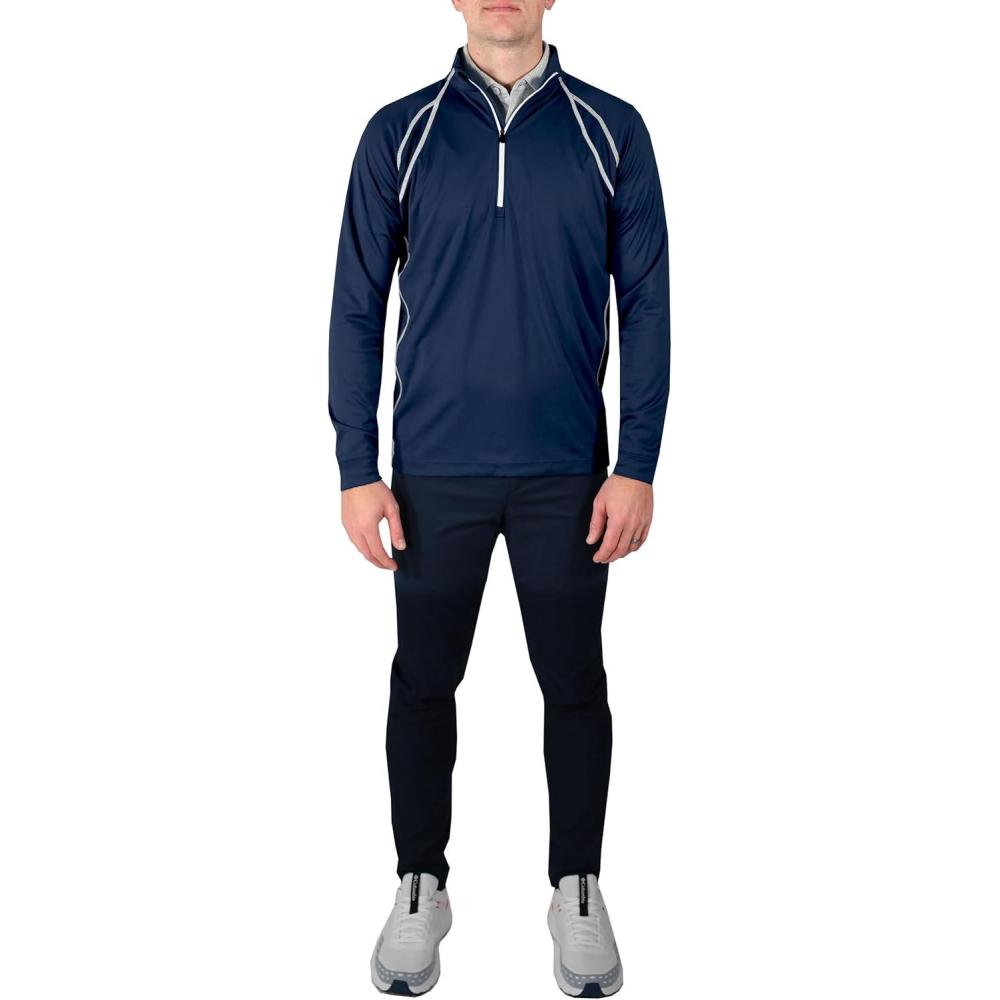 imageColumbia Golf Mens OmniHeat Range Session 14 Zip PulloverNavy