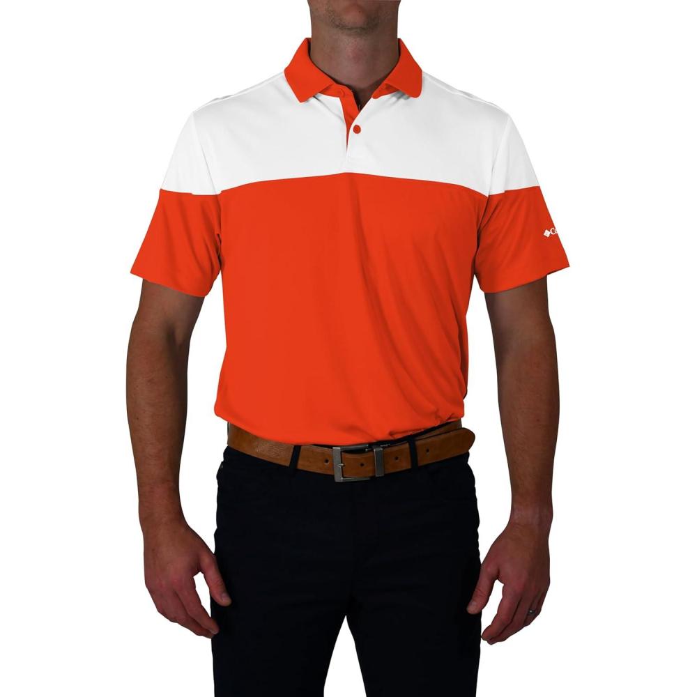 imageColumbia Golf Mens OmniWick Best Ball PoloState Orange