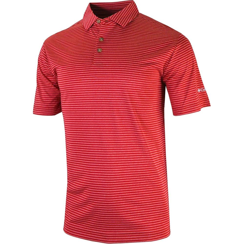 imageColumbia Golf Mens OmniWick Club Invite II PoloIntense Red