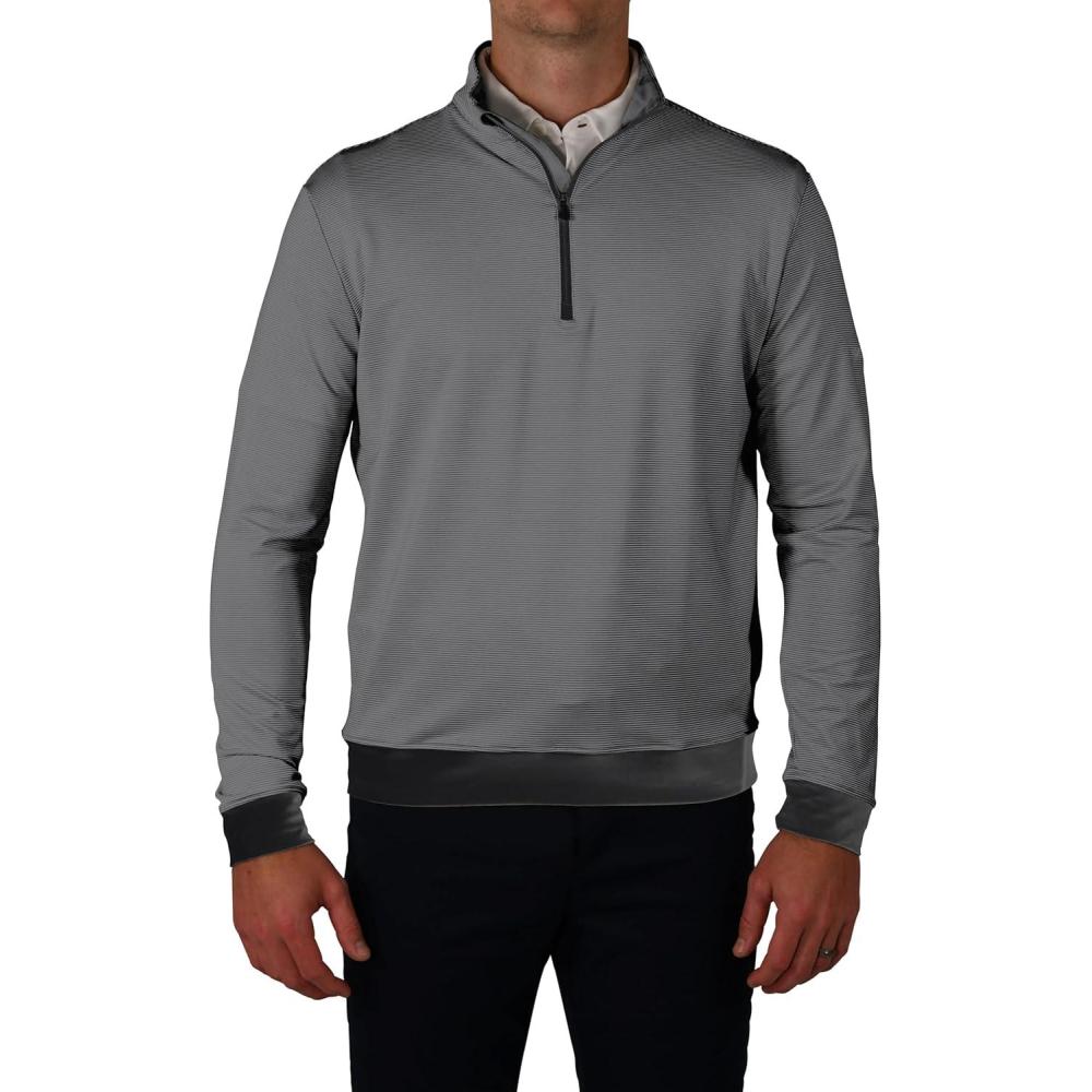 imageColumbia Golf Mens OmniWick Even Lie Mens 14 Zip PulloverBlack