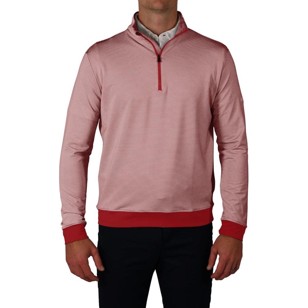 imageColumbia Golf Mens OmniWick Even Lie Mens 14 Zip PulloverIntense Red